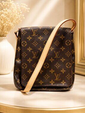 Authentic Louis Vuitton Musette Salsa PM Monogram Canvas Crossbody